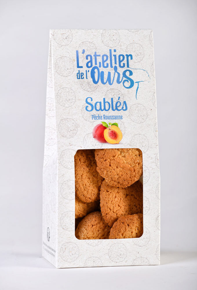 Sablés Pêche Roussanne biscuiterie artisanale Pau