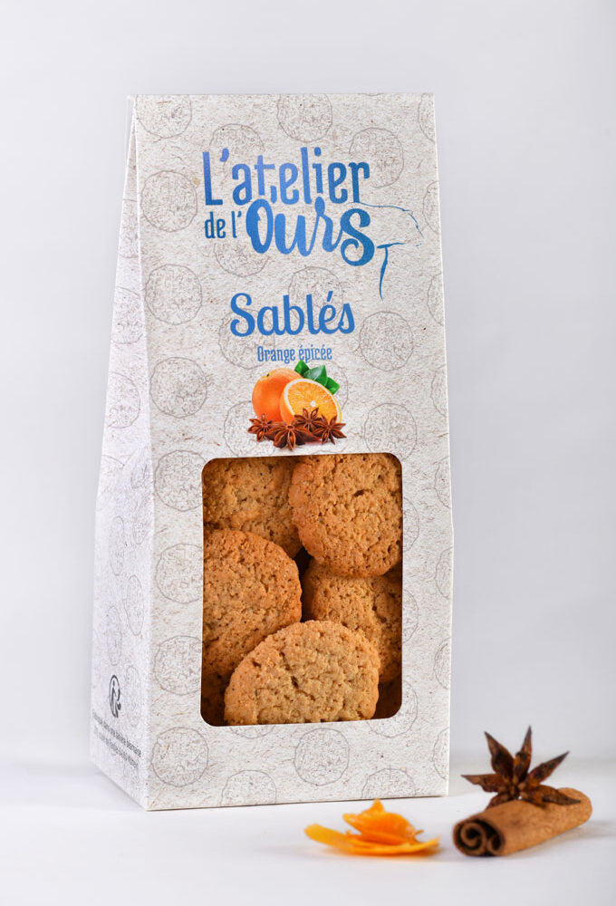 Sablés Orange épicée biscuiterie artisanale Pau