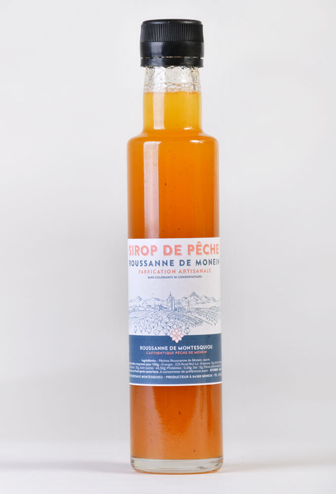 Sirop de Pêche biscuiterie artisanale Pau